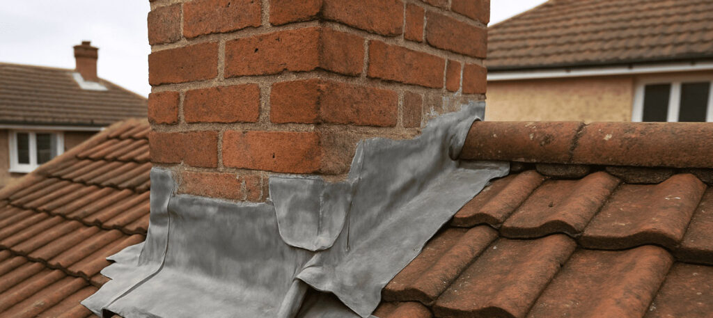 RICS Level 3 building survey drone aerial chimney stack and flashing inspection – Surveying People